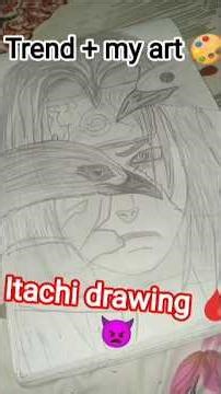 itachi drawing 👌🏻 #anime #shortfeed #drawing #ytshorts #art #itachi #sketch #birds #viralvideo