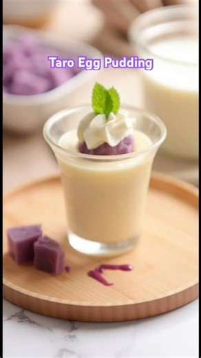 Cách Làm Pudding Trứng khoai Môn / How to Make Taro Egg Pudding #short #pudding #taro #egg