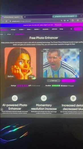 Scale and improve image quality to 4K for free online #artificialintelligence #edit #upscale