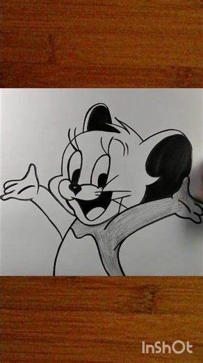 How to Draw Jerry 🐭 | Easy Drawing for Beginners ✏️ #shorts #drawing #cartoon