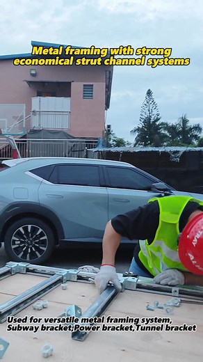 Metal framing with strong economical strut channel systems#strutchannel#cabletray#HVAC | Cable Tray | Facebook