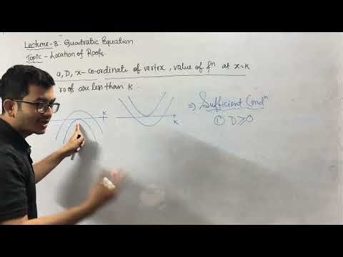 Quadratic Equations Lecture 8 | Location of Roots | JEE Main & Advanced