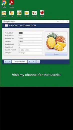 DRAG & DROP in MS Access