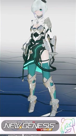【PSO2NGS】ミッションパスseason46のレインスキッパーV2など【VOICEPEAK 】 #shorts