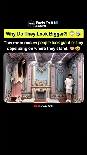 The Ames Room Optical Illusion That Tricks Your Brain! 😳🧠