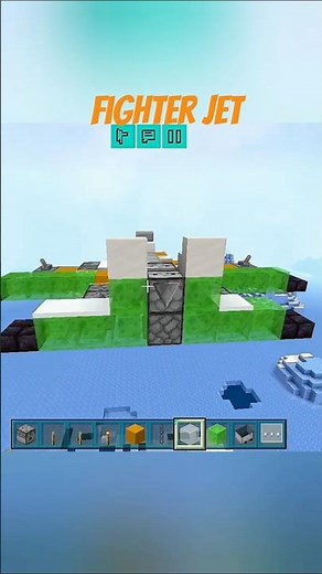 Easy to Make a Fighter JET in Minecraft #minecraft #planeminecraft