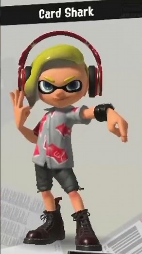 Card Shark Emote | Table Turf Level 30 | Splatoon 3