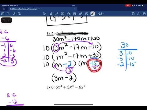 Factoring Trinomials with the Slide and Divide Method