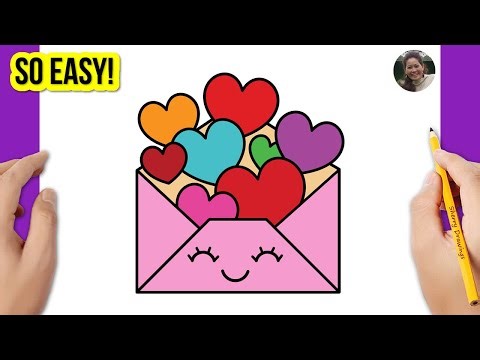How to Draw a Love Letter 💌 | Easy Drawing