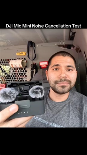 DJI Mic Mini Noise Cancellation Test!#hvactechnician #wirelessmicrophone #noisecancellation