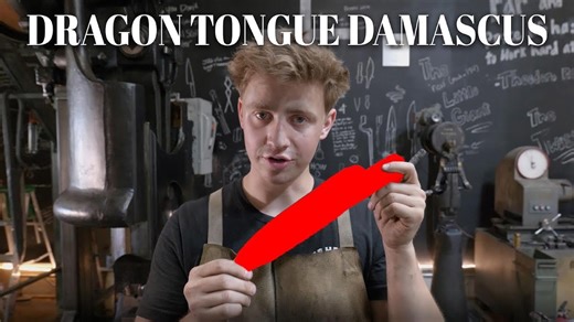 Making Dragon Tongue Damascus