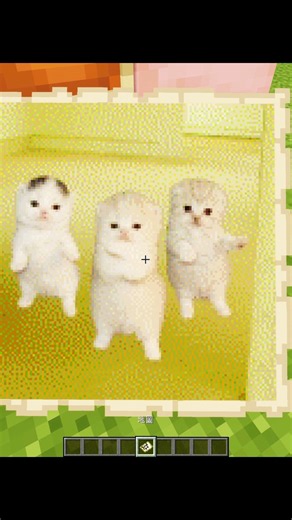 Three Cats Dancing💃Pixel Art Animation in Minecraft 🎨✨