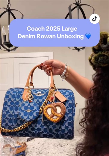 Unboxing My First Coach 2025 Denim Rowan Bag