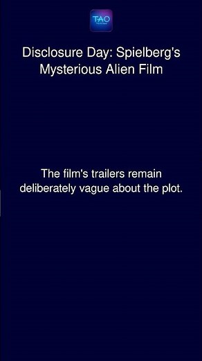 Disclosure Day: Spielberg's Mysterious Alien Film