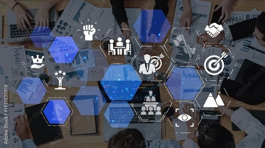 Leadership icons symbolize teamwork, vision, and decision-making. Leadership guides business, leadership inFunnels growth, and leadership supports management success. Funnel