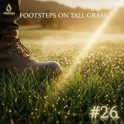 Footsteps on Tall Grass 🌿 | Realistic Nature Sound | VibeDrops #26 #soundeffect #nature #footsteps