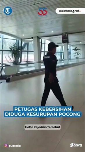 Viral Cleaning Service Bandara Soetta Diduga Kesurupan Pocong hingga Berteriak dan Melompat