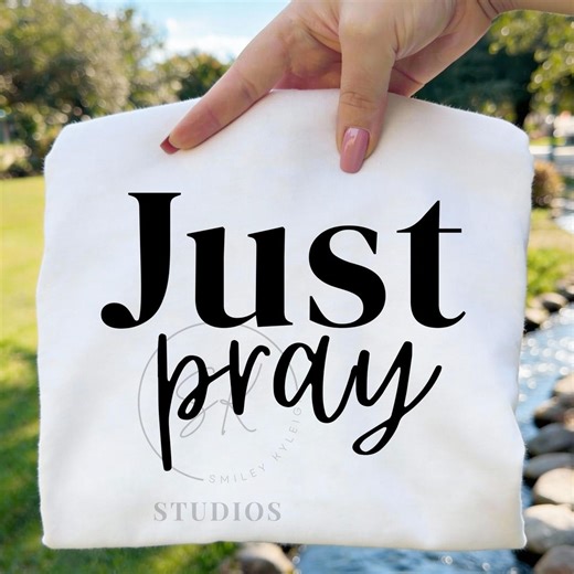 Just Pray SVG, Faith PNG, Classic Christian Clipart (digital Download) - Etsy