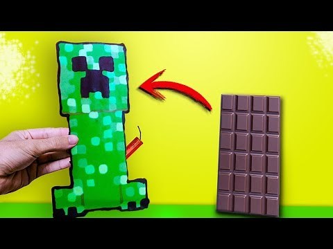 MINECRAFT: CREEPER DE CHOCOLATE EN LA VIDA REAL 😱 ¿COMO EXPLOTARÁ?