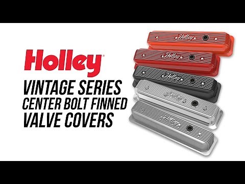 Holley Vintage Series Center Bolt Finned Valve Covers