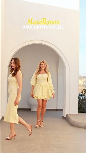 Masełkowe sukienki na wesele to hit tego sezonu! 💛✨