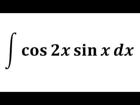 Integral of cos 2x sin x