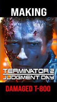 Terminator 2 Judgment Day. Behind the scenes. Damaged T-800