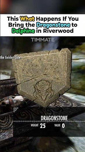 This Is What Happens If You Bring the Dragonstone to Delphine in Riverwood - Skyrim