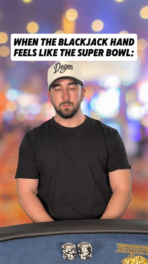 These are the hands that YOU NEED to win…🏆 #casino #blackjack #comedy #skit #superbowl