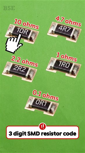 3 digit SMD resistor code #shorts #diy #electronic #automobile #tv #audio #technology #repair #led