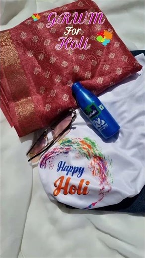 GRWM for Holi 🌈✨️ #holi #holi2026 #viral