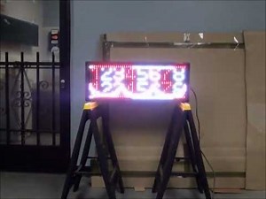 LEDSIGNMART.COM Tri-Color RWP LED Sign 12"x31" 15mm Pitch