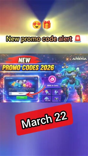 Mech arena new promo code 😍🎁.Use this sound to be famous 🙃