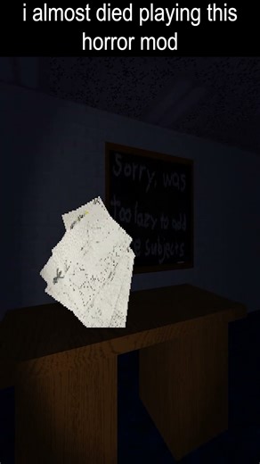 I almost choked playing this baldi horror mod... #baldi #horrorgaming #scary