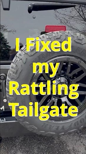 Jeep Wrangler - I Fixed my Rattling Tailgate (almost!) ...with Spare Tire Bump Stops