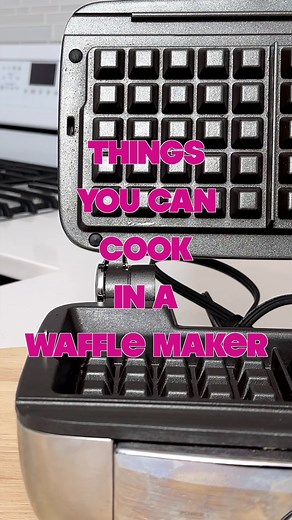5 Things You Can Cook in a Waffle Maker. Yum! Full video linked in bio. #wafflemaker #croissant #crowaffle #croffle #hashbrowns #frenchtoast #breakfast #cookies #bread #cooking #recipe #baking #foryou #fyp