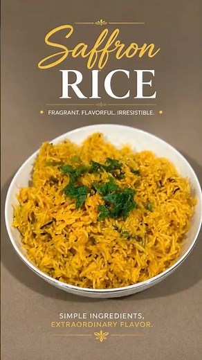 Saffron Rice Recipe | Easy Fragrant Basmati Rice | Restaurant-Style One-Pot Rice
