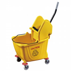 [Hot Item] Commercial Hotel Plastic Down Press Single Mop Bucket with Wringer