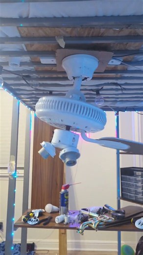 ceiling fan going crazy😱