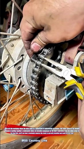 Motorcycle Chain Assembly: The Process of Linking the Drive