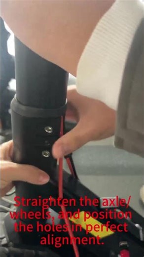 Handlebar and front wheel installation video