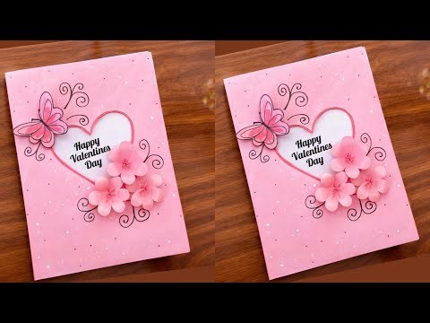 Diy easy and beautiful valentine’s day card | handmade valentines day card