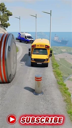 Cars vs Giant Pit 😨💥 #shorts #beamngdrive