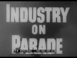 " INDUSTRY ON PARADE " 1950s AMERICAN MANUFACTURING EDISON'S BLACK MARIA HOCKING GLASS XD97945
