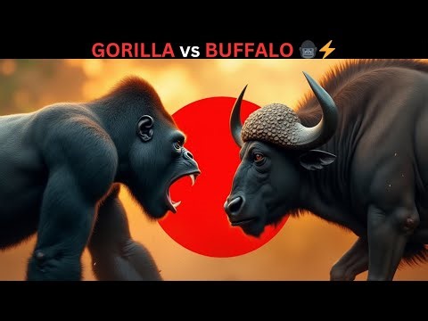 Gorilla vs Buffalo: The Ultimate Showdown for Savannah Supremacy!