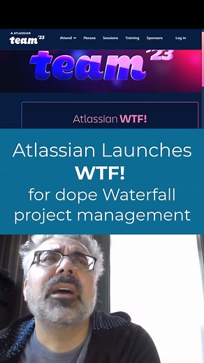 Atlassian Launches WTF! for dope waterfall project management. One-click Jira migration! #atlassian #jira #scrum #agile #projectmanagement #team23 #vanjones #jamescameron #python #openbar #dataengineering #programmerhumor