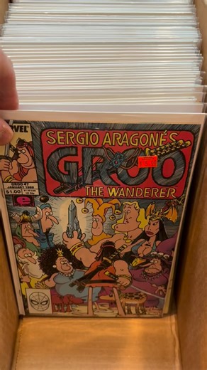 Filling up the bins with Sergio Aragones’ GROO THE WANDERER! #betterasbackissues | Strange Adventures Comix & Curiosities