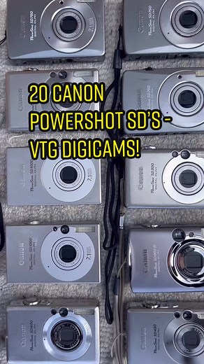 Vintage Digital Camera Collection - Canon Powershot SD Series