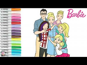 Barbie and Friends Coloring Book Page Barbie Skipper Stacie Chelsea George & Margaret Roberts