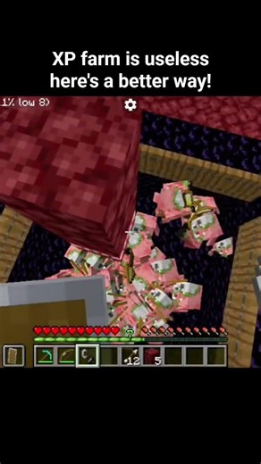 Minecraft XP Farm Moment
